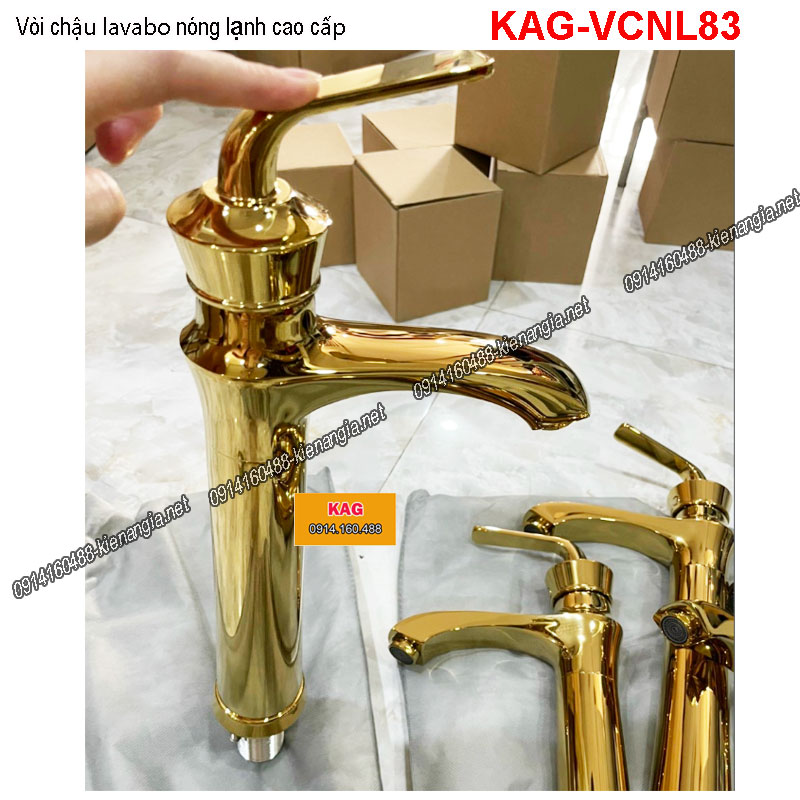 Vòi 30cm lavabo ĐẶT BÀN Vàng 24K KAG-VCNL83