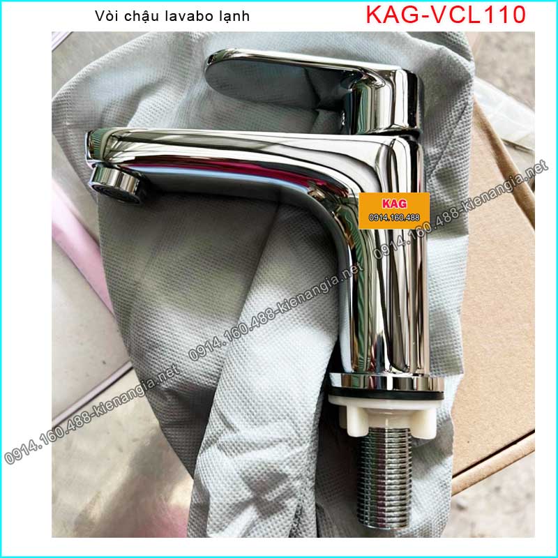 Vòi lạnh chậu lavabo CHROME bóng KAG-VCL110