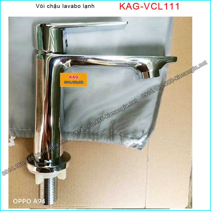 Vòi lạnh chậu lavabo CHROME bóng KAG-VCL111