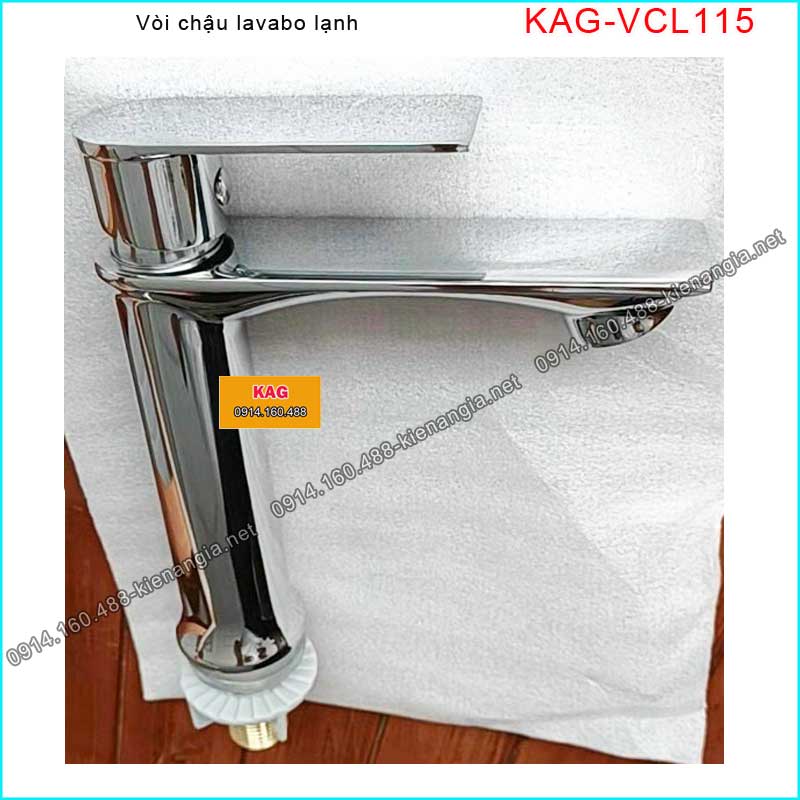 Vòi lavabo lạnh CHROME bóng KAG-VCL115