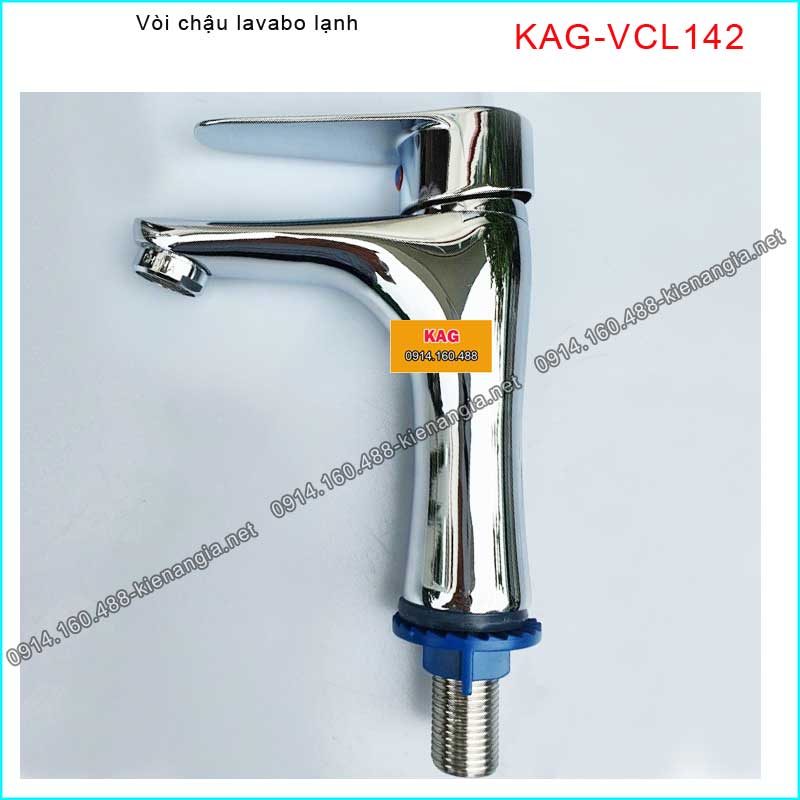 Vòi lavabo lạnh Chrome bóng KAG-VCL141