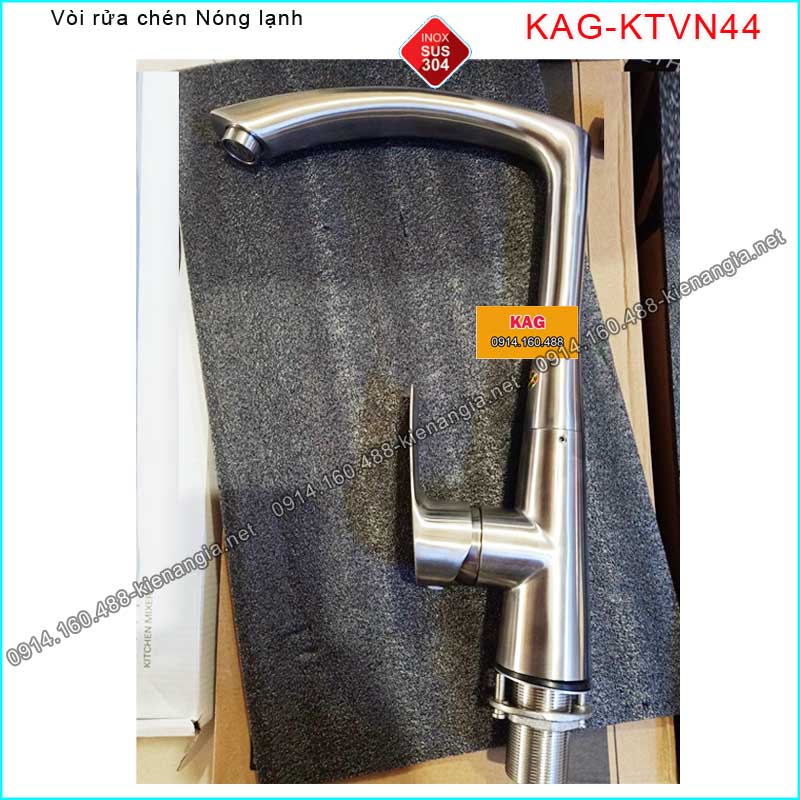 Vòi rửa chén nóng lạnh INOX SUS304 KAG-KTVN44