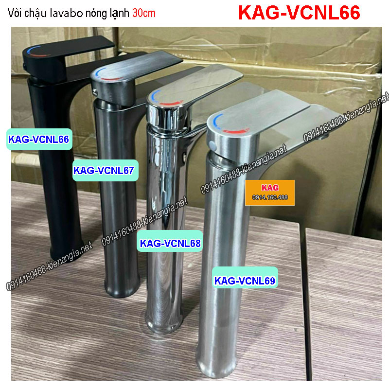 KAG-VCNL66-Voi-chau-lavabo-nong-lanh-30cm-DAT-BAN-Inox-xam-den-chrome-KAG-VCNL66676869