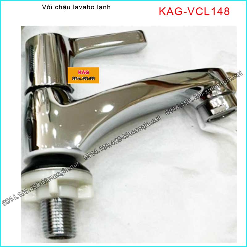 Vòi chậu lavabo lạnh Chrome bóng KAG-VCL148