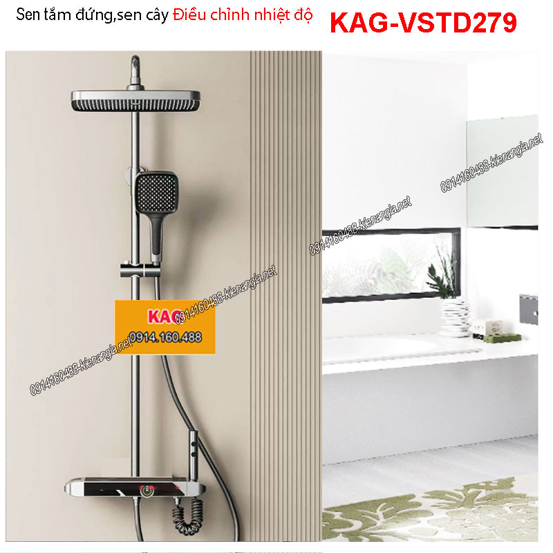 Sen tắm nhiệt độ ,sen cây phòng tắm đứng KAG-VSTD279