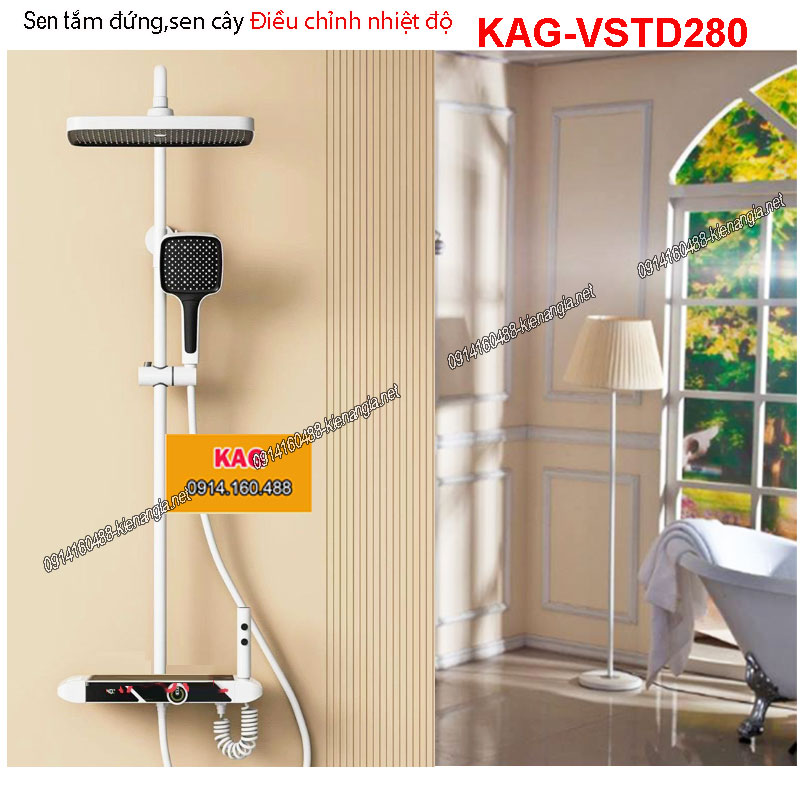 Sen tắm nhiệt độ ,sen cây phòng tắm đứng KAG-VSTD280