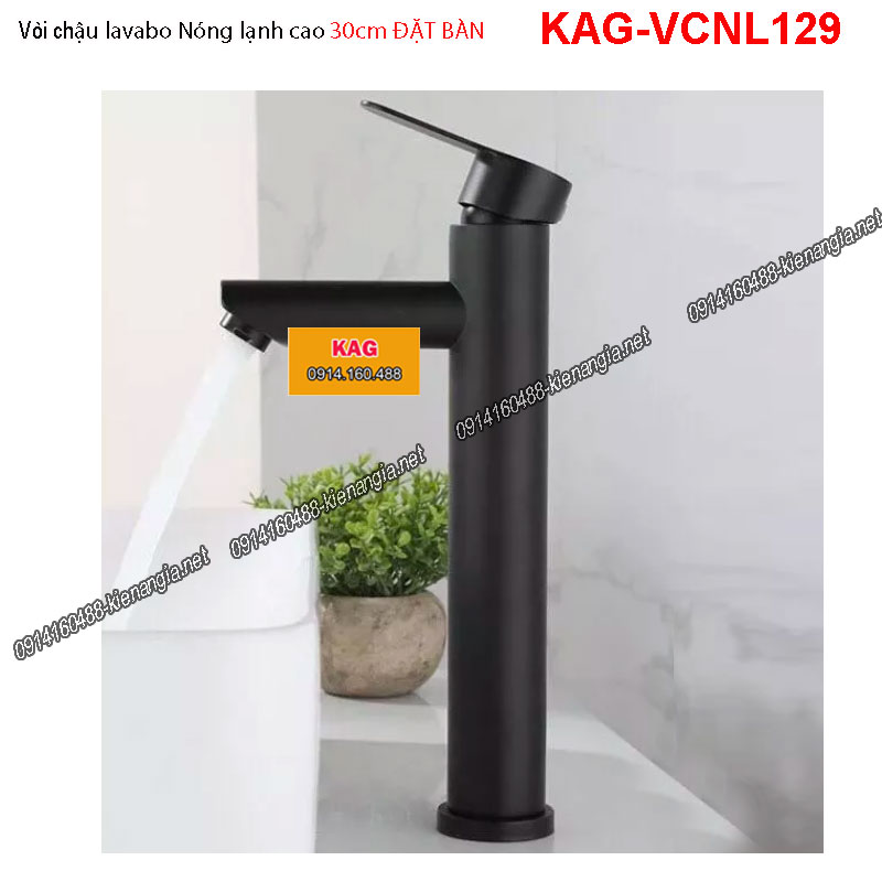 KAG-VCNL129-Voi-chau-lavabo-xam-30CM-dat-ban-CHROME-KAG-VCNL129