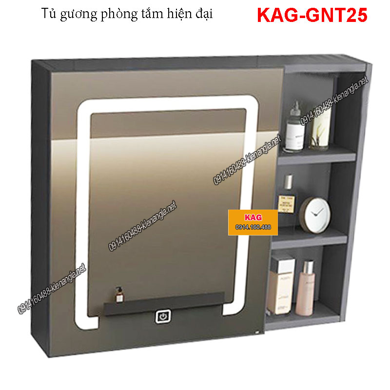 Tủ gương phòng tắm đèn LED cảm ứng  KAG-GNT25