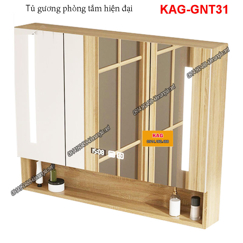 Tủ gương phòng tắm đèn LED cảm ứng KAG-GNT31
