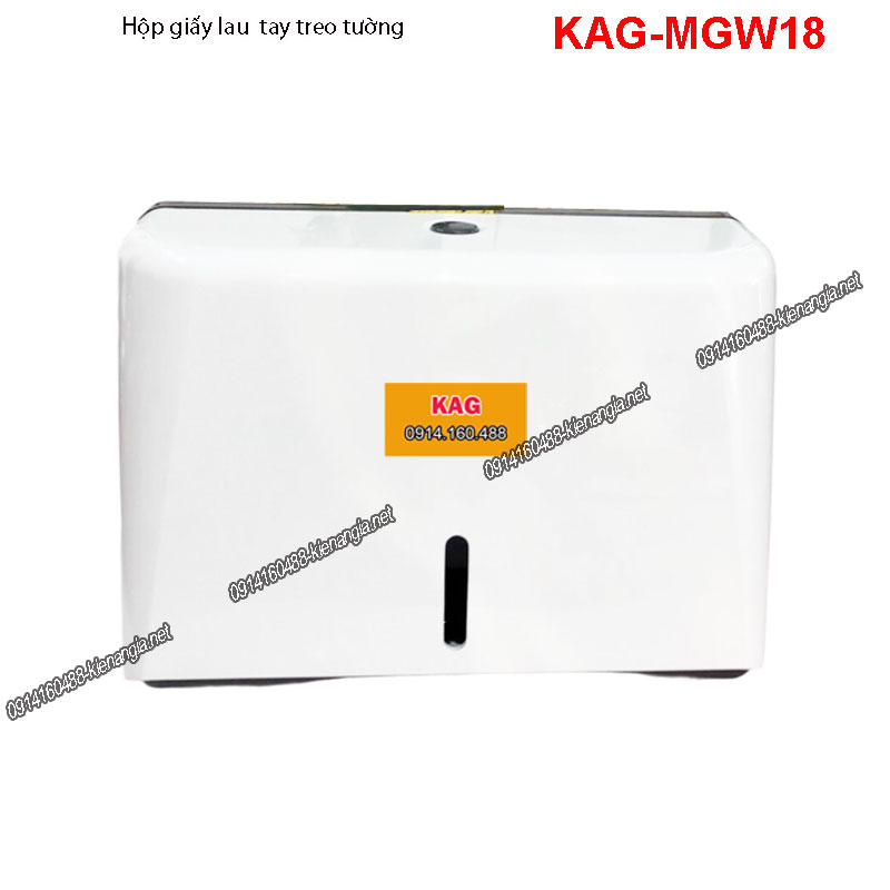 Hộp giấy lau tay treo tường ABS trắng KAG-MGW18
