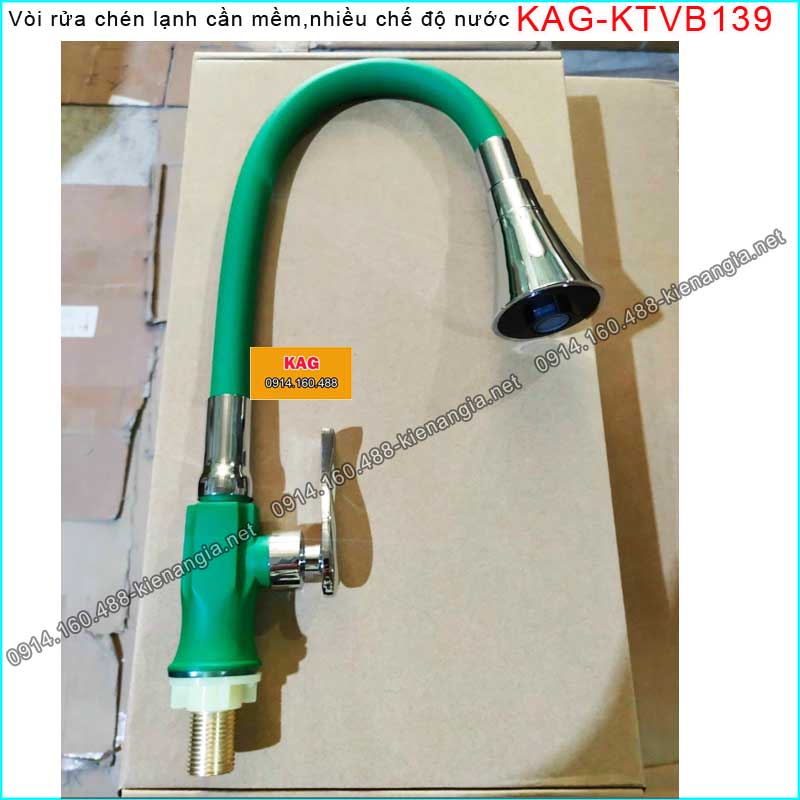 Vòi rửa chén lạnh 2 chế độ,cần bẻ mềm KAG-KTVB139
