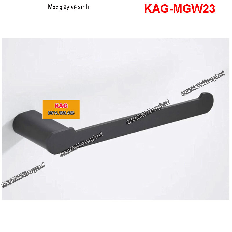 Móc giấy vệ sinh màu đen KAG-MGW23