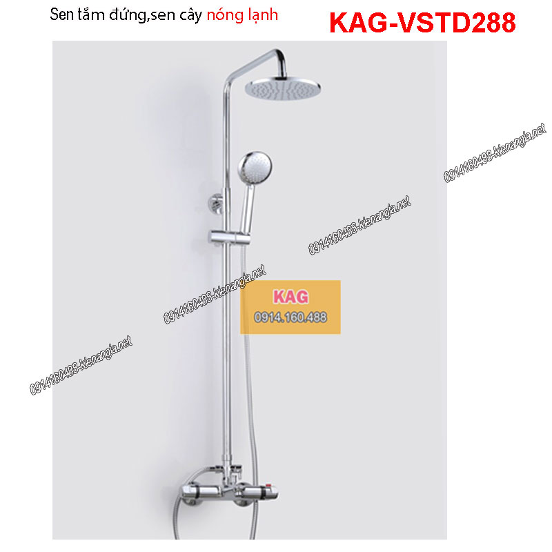 Sen tắm đứng nóng lạnh Nhiệt độ Chrome KAG-VSTD288