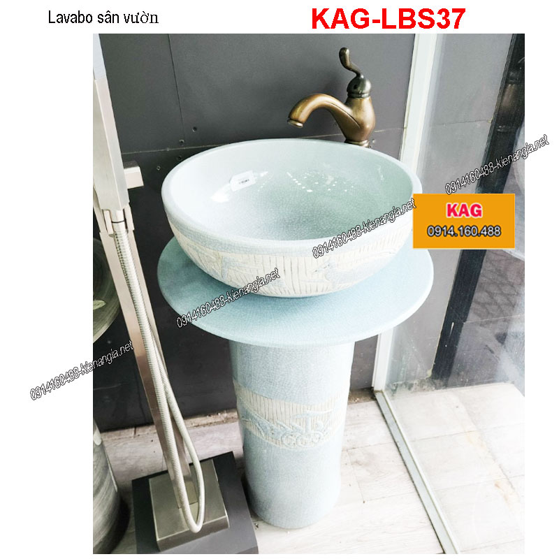 Chậu lavabo đặt sàn sân vườn KAG-LBS37