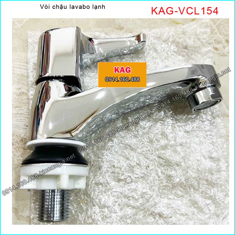 Vòi chậu lavabo chrome bóng KAG-VCL154