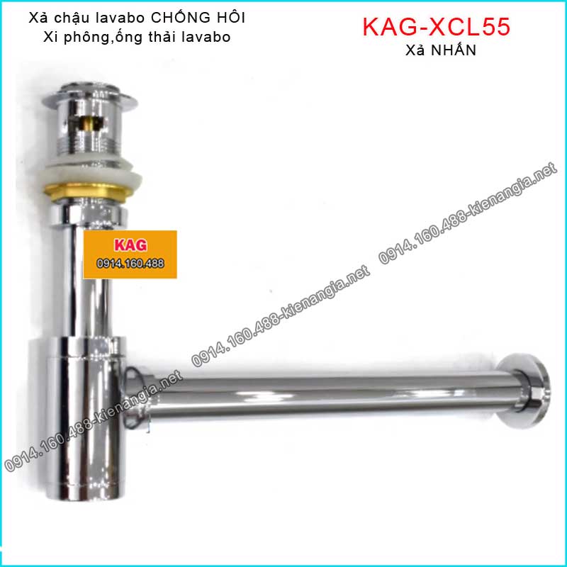 Xả NHẤN cao cấp chậu lavabo KAG-XCL55