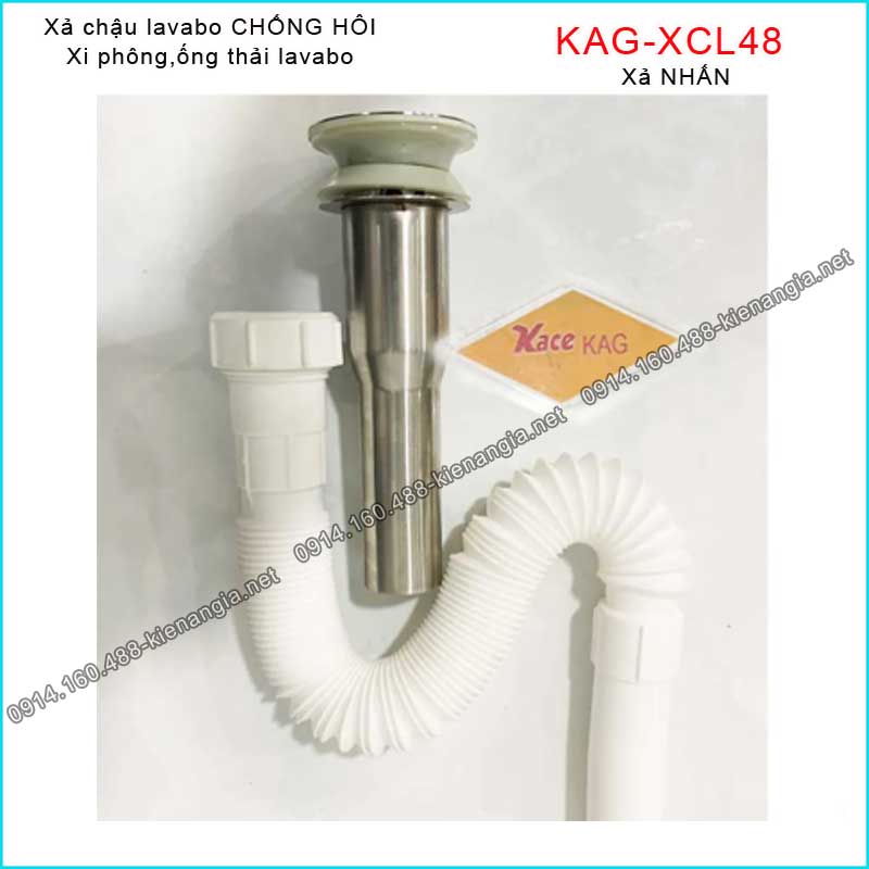 Xả NHẤN inox 304  chậu lavabo KAG-XCL48