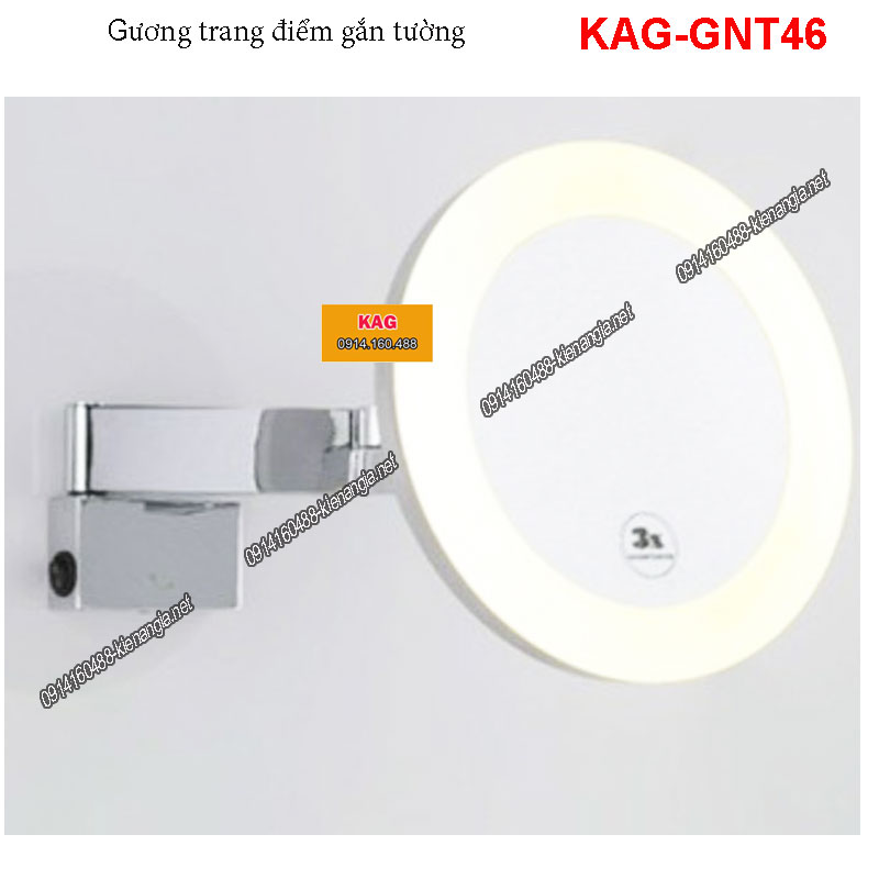 Gương trang điểm 3X gắn tường KAG-GNT46