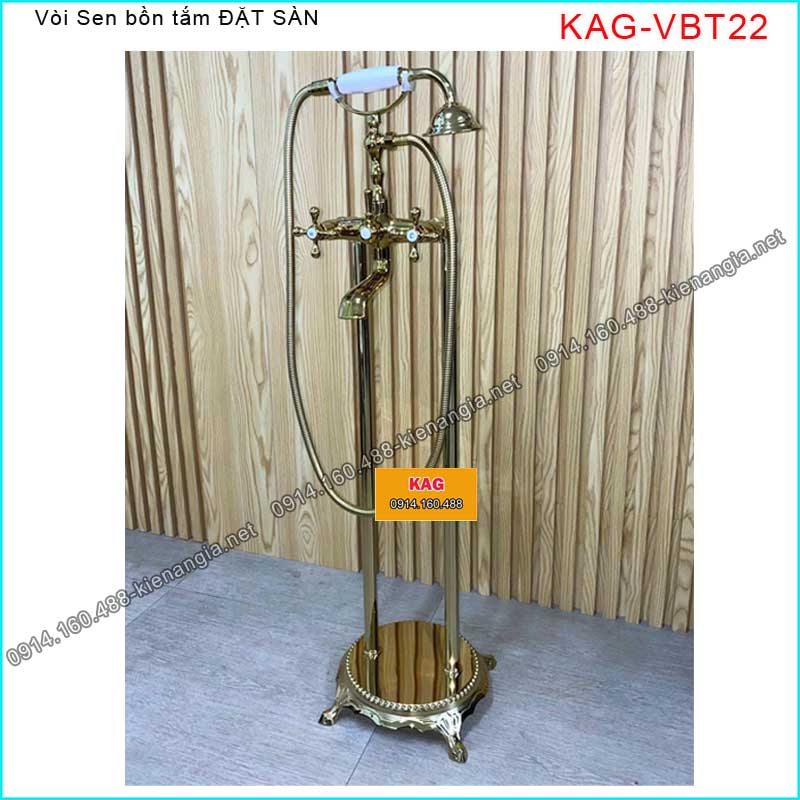 Vòi bồn tắm Đặt sàn Vàng KAG-VBT22