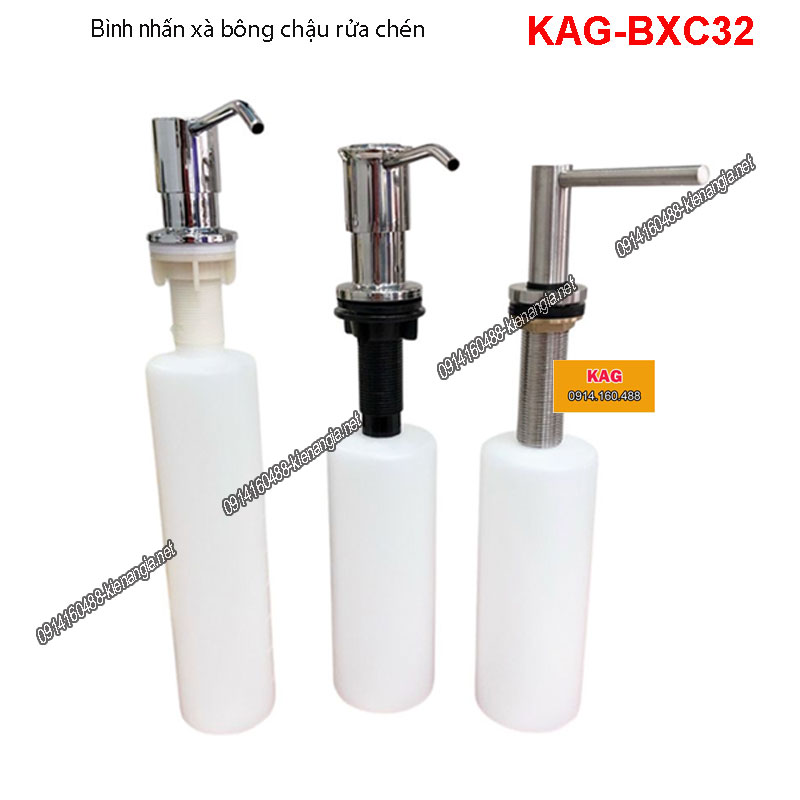 Bình nhấn xà bông rửa chén nhựa KAG-BXC32