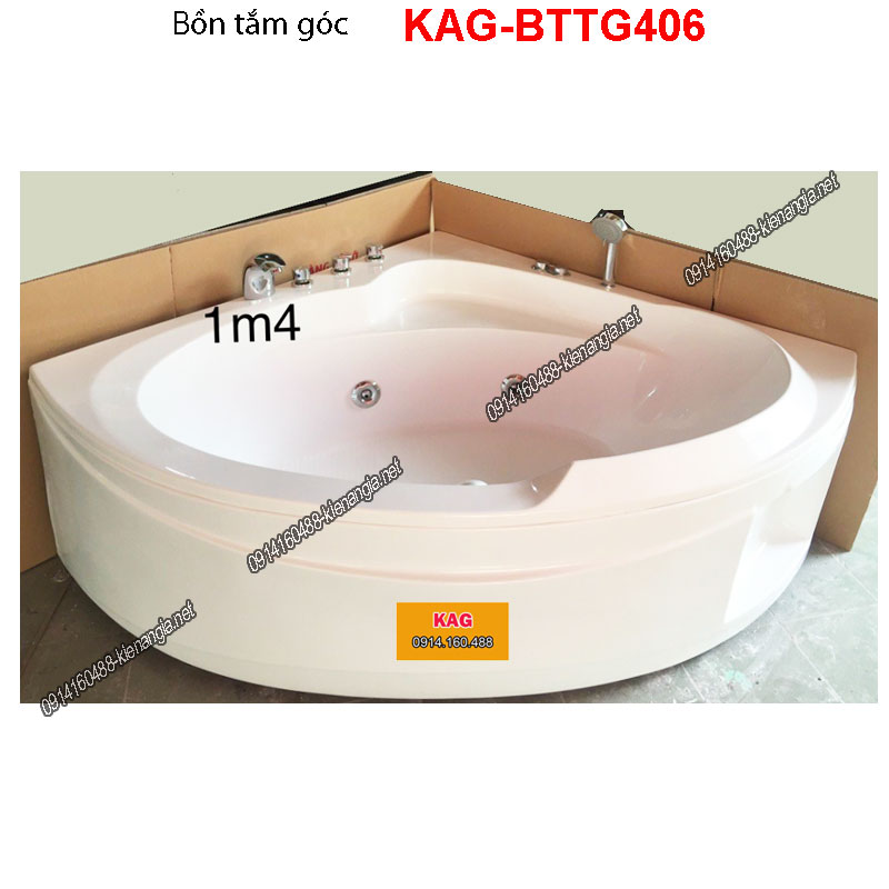 Bồn tắm góc massage KAG-BTTG406