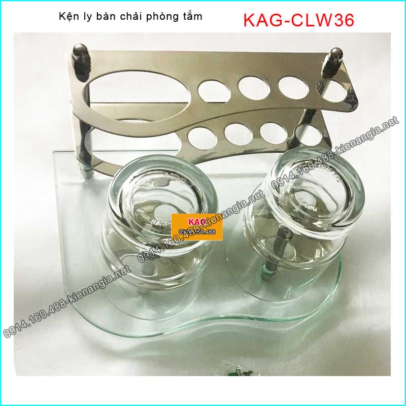 Kệ ly kem bàn chải phòng tắm KAG-CLW36