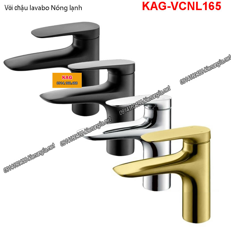Vòi chậu lavabo Nóng lạnh cao cấp đa màu KAG-VCNL165