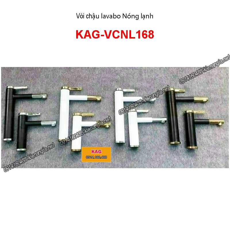 Vòi chậu lavabo Nóng lạnh đenn ,trắng 20cm-30cm KAG-VCNL168