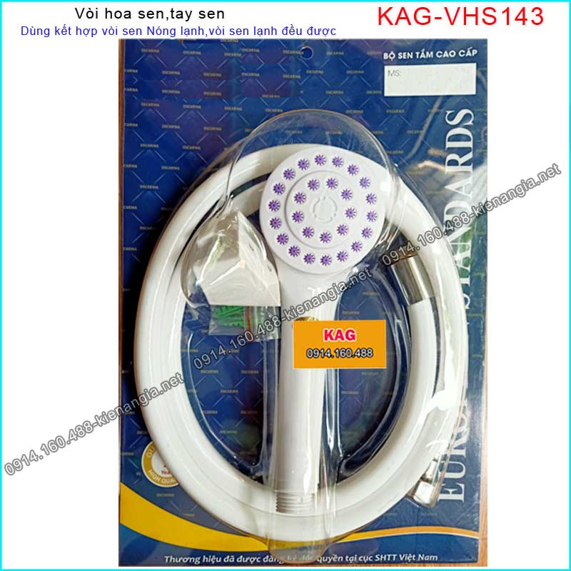 Tay sen,vòi hoa sen nước mạnh bằng nhựa KAG-VHS143