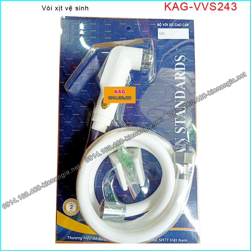Vòi xịt vệ sinh bằng nhựa bền KAG-VVS243