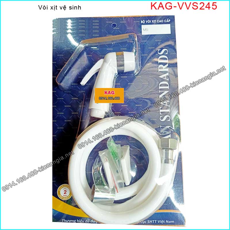 Vòi xịt vệ sinh bằng nhựa bền KAG-VVS245
