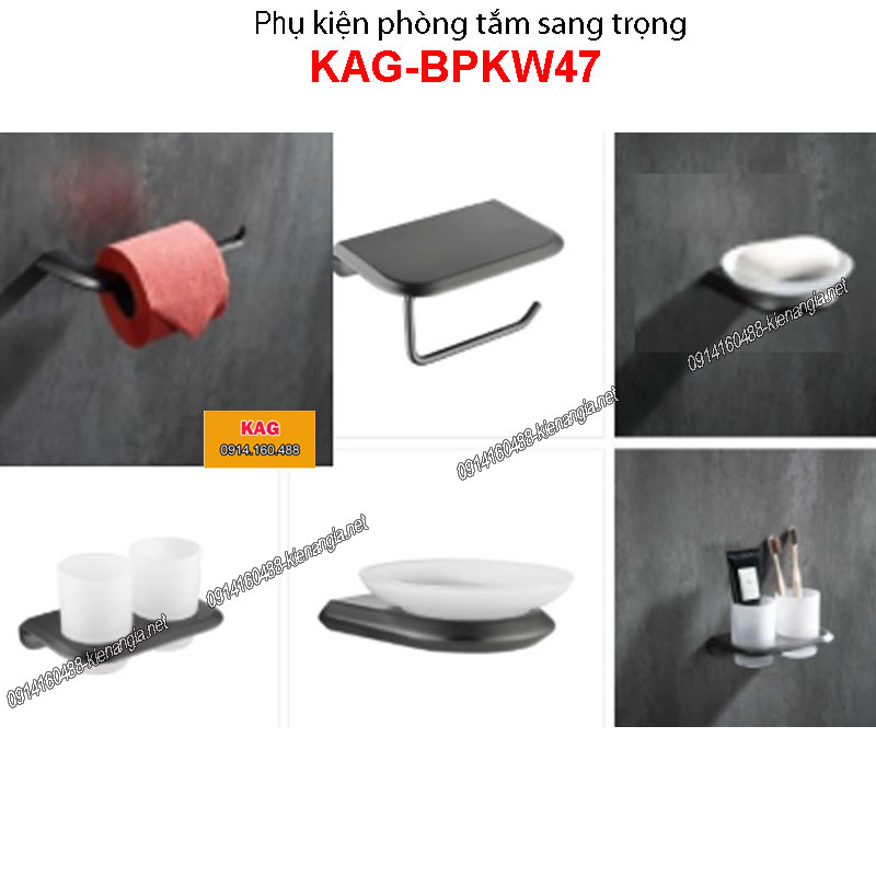 Bộ phụ kiện nhà tắm xịn sò KAG-BPKW47