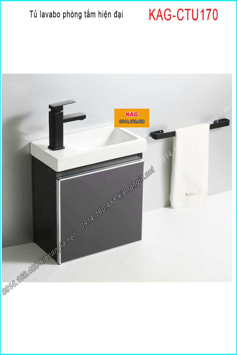 Tủ lavabo xinh phòng tắm nhỏ hiện đại KAG-CTU170