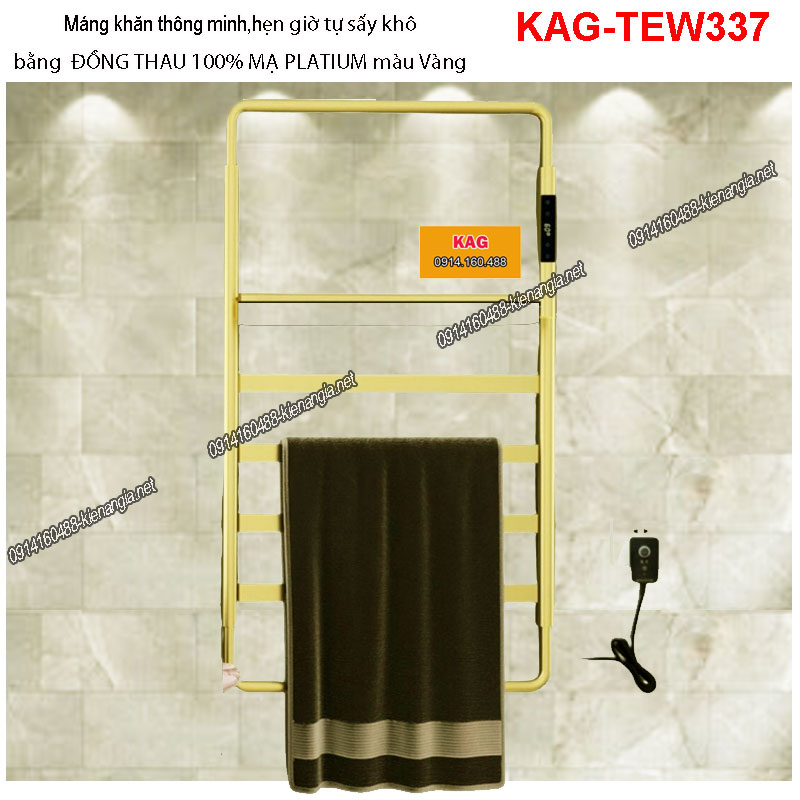 Máng khăn thông minh Sấy tự động màu vàng KAG-TEW337