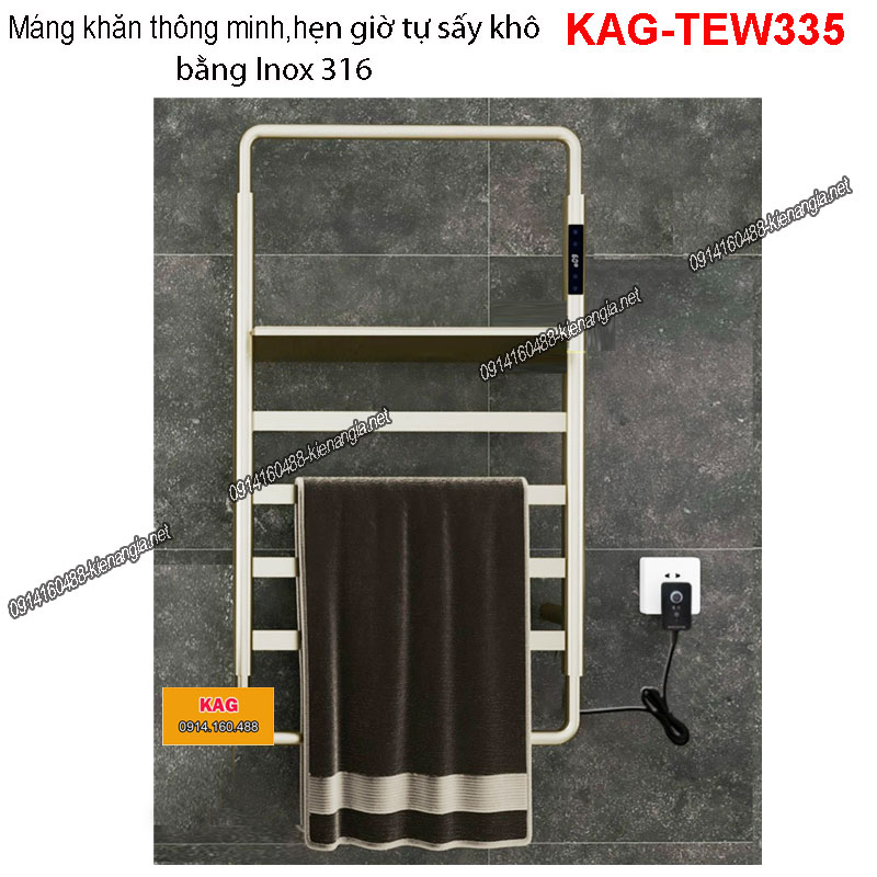 Máng khăn Tự động Sấy inox 316 KAG-TEW335