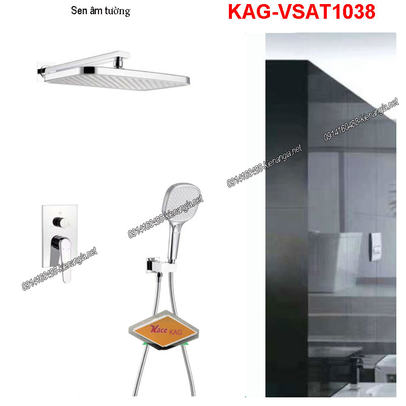 Vòi sen âm tường cao cấp,hiện đại KAG-VSAT1038