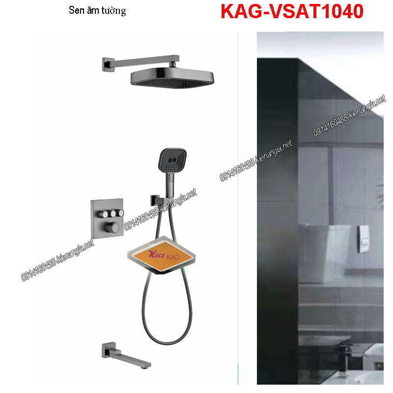 Vòi sen âm tường cao cấp,hiện đại KAG-VSAT1040