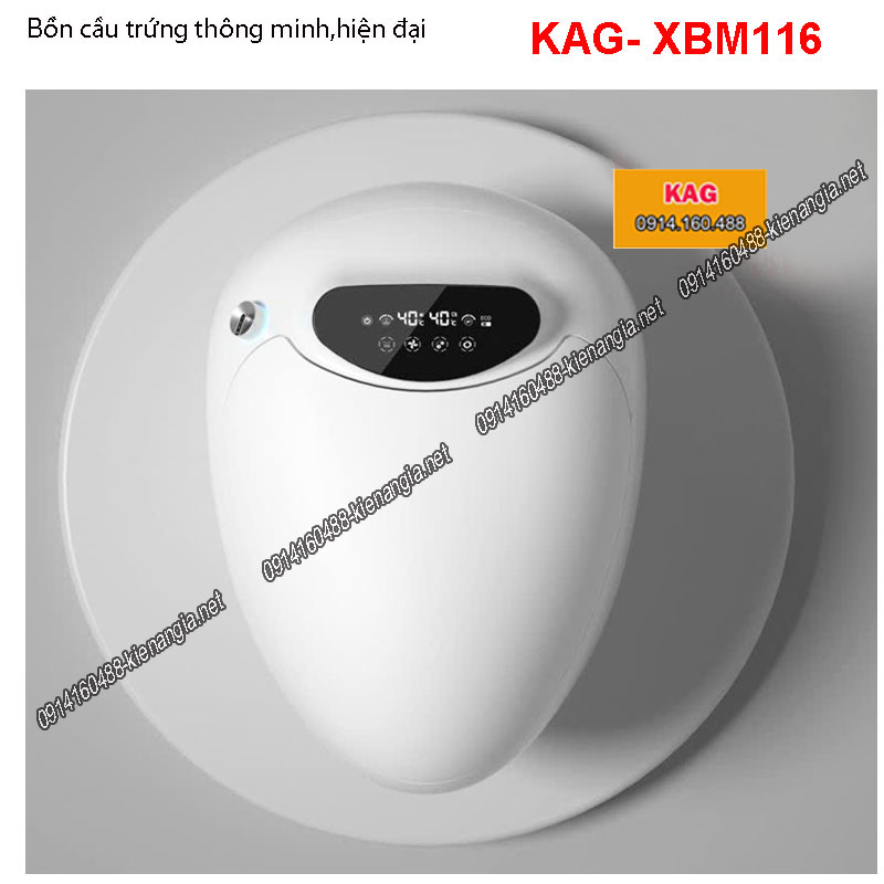 Bồn cầu trứng điện tử thông minh hiện đại KAG-XBM116