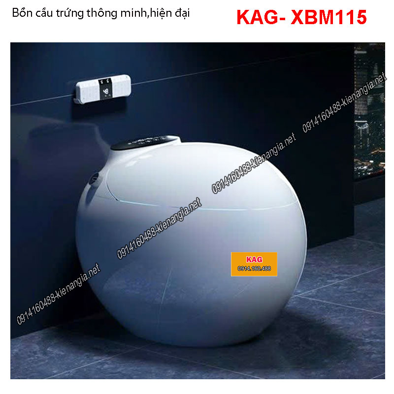 Bồn cầu trứng điện tử thông minh hiện đại KAG-XBM115