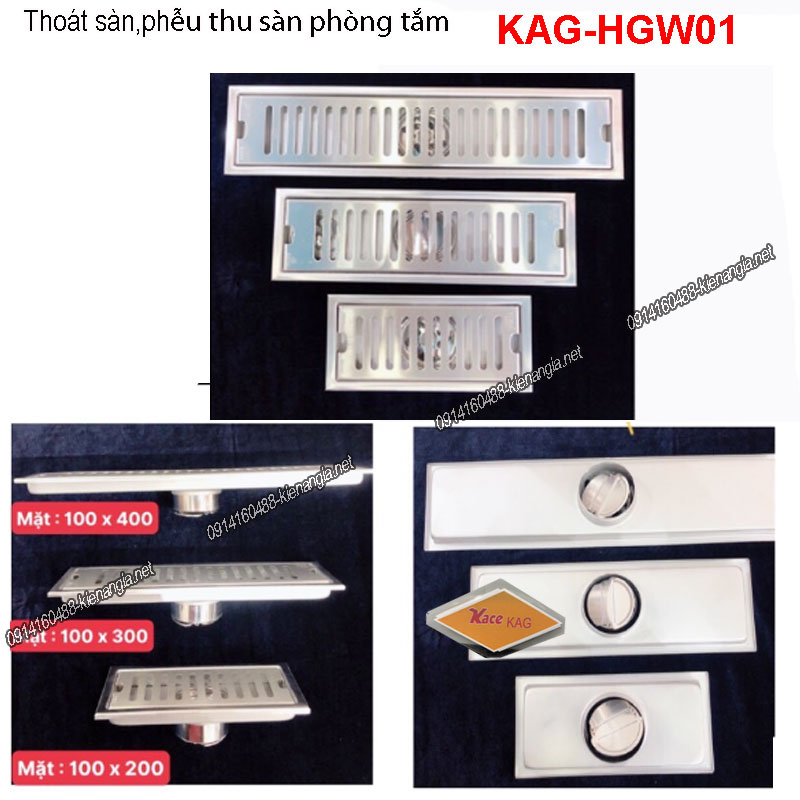 Thoát sàn dài chống côn trùng KAG-HGW01