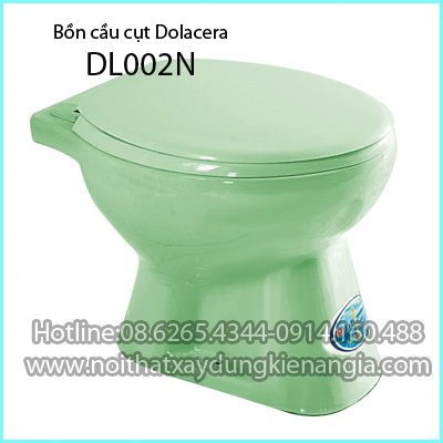 Bồn cầu cụt Dolacera giá rẻ xanh ngọc DL002N
