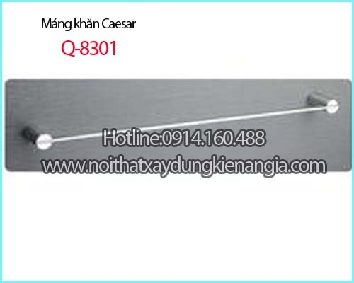 Giá treo khăn,máng khăn đơn inox 304 chính hãng CAESAR Q8301