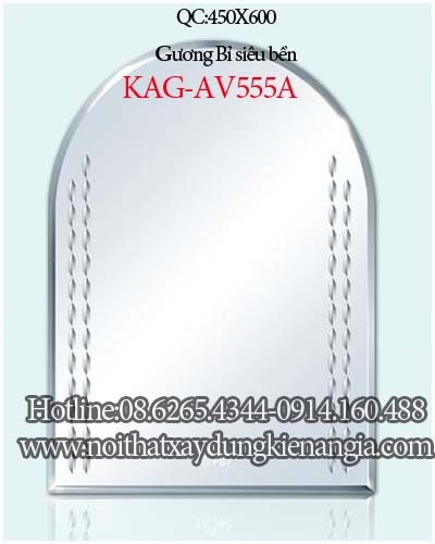 Gương kính phòng tắm nhà phố 450x600 KAG-AV555A