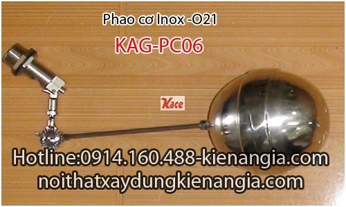 Phao cơ bồn nước Inox O21-KAG-PC06