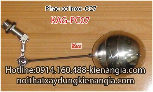 Phao cơ bồn nước Inox O27-KAG-PC07