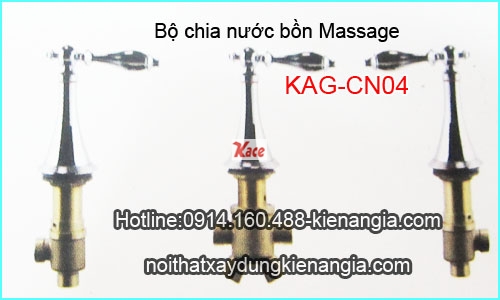 Bộ chia nước bồn tắm massage góc KAG-CN04