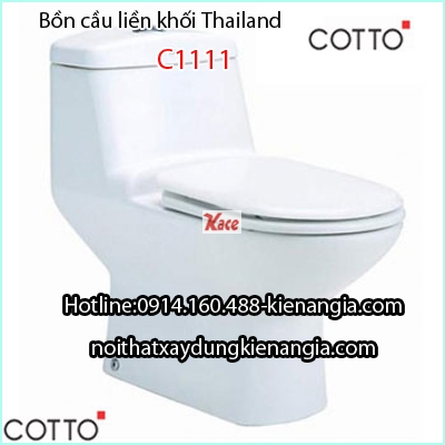 Bồn cầu 1 khối nhâp khẩu Thái Lan Cotto C1111