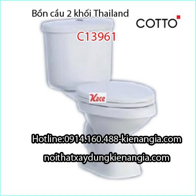 Bồn cầu Cotto Thailand 2 khối C13961