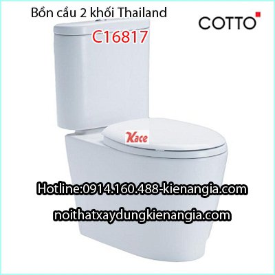 Bồn cầu Cotto Thailand giả khối C16817