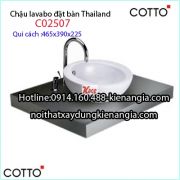 Chậu lavabo đặt bàn Thái Lan Cotto C02507